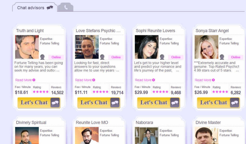 Kasamba psychic advisors