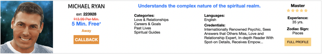 Michael Ryan Psychic Profile