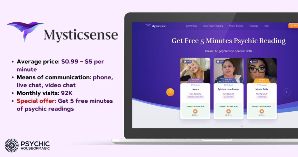 Mysticsense website.