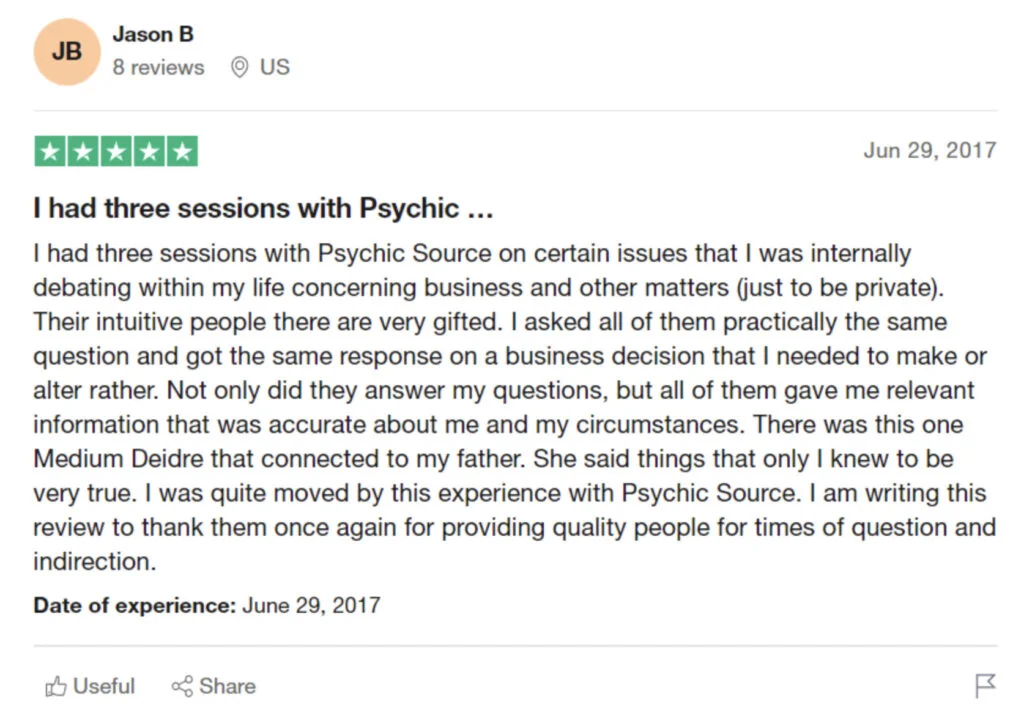 Psychic Source user review