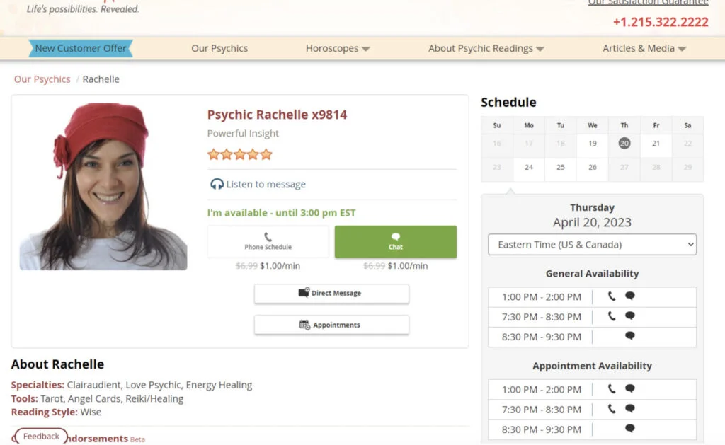 Psychic Source approach an available psychic