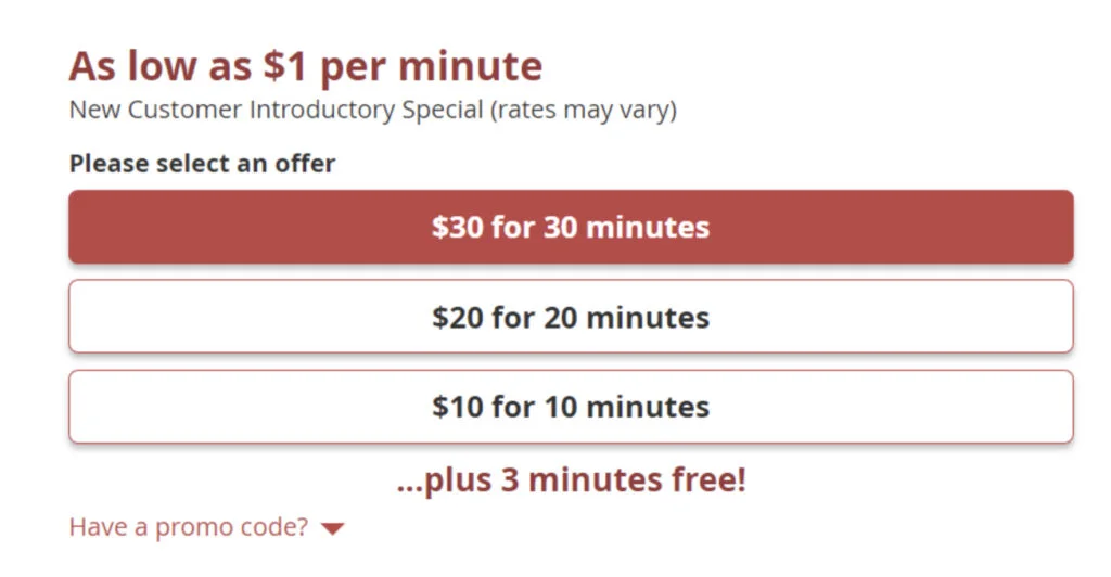 Psychic Source select one of the offers